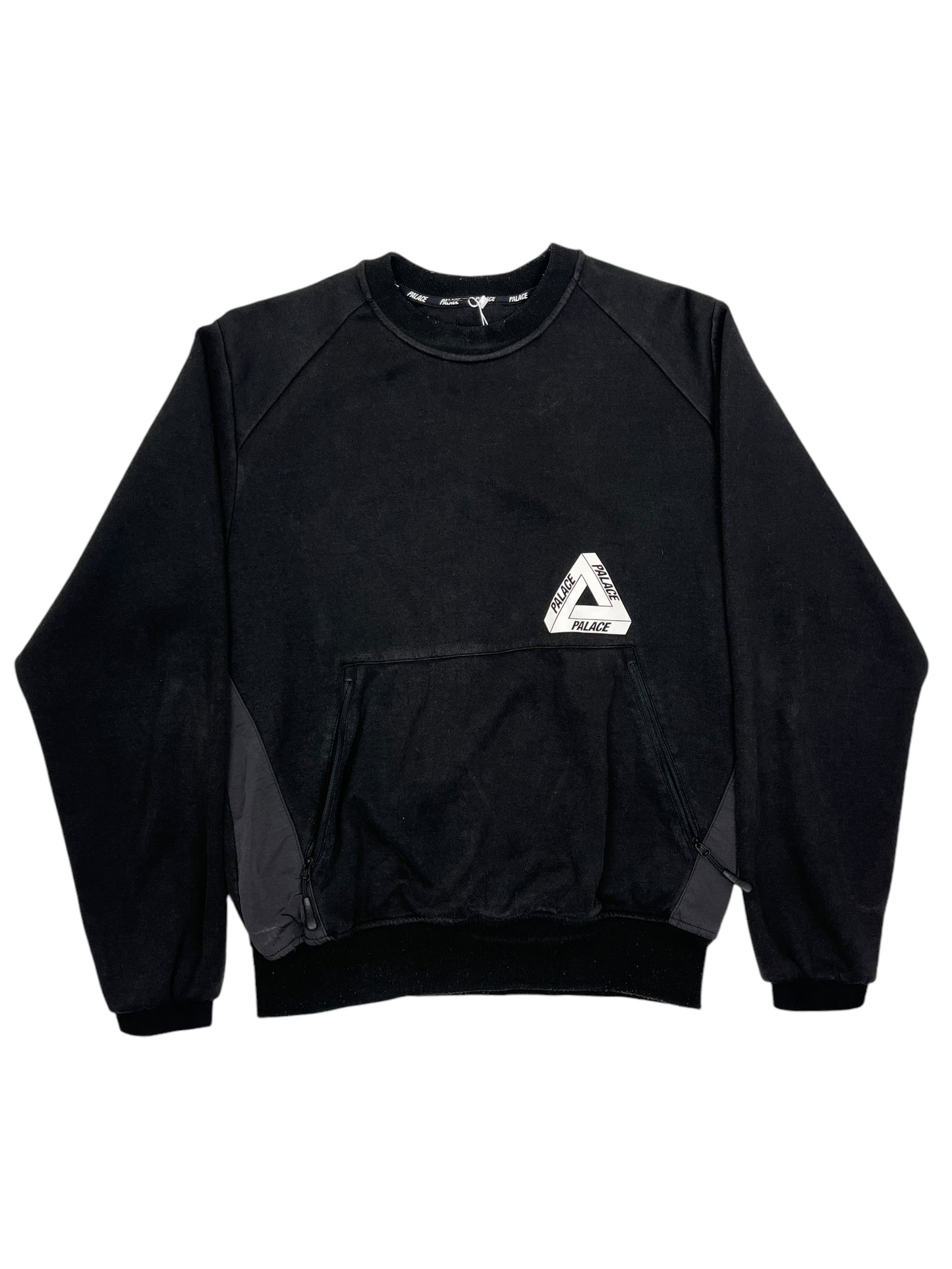 Palace Zip Pocket Crewneck Black - (GRADE A) M