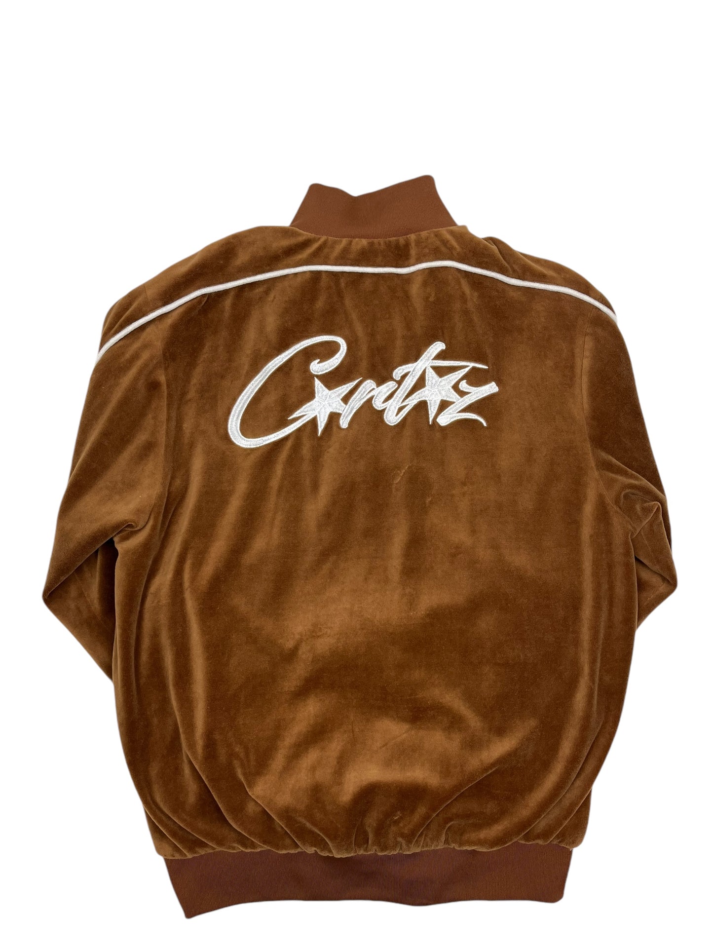 Corteiz Velour Tracksuit Set Brown - (GRADE A) L