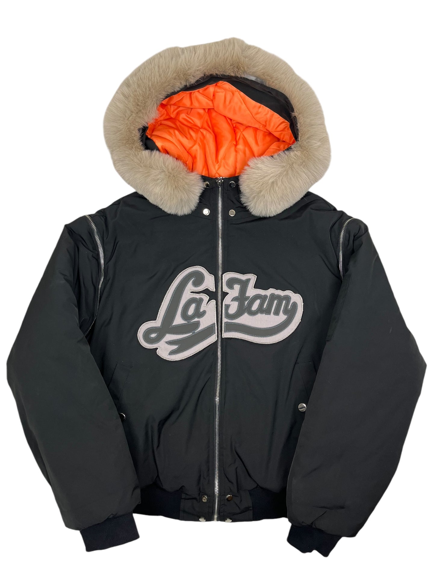 Le Fam Fur Hood Puffer - (NEW) L