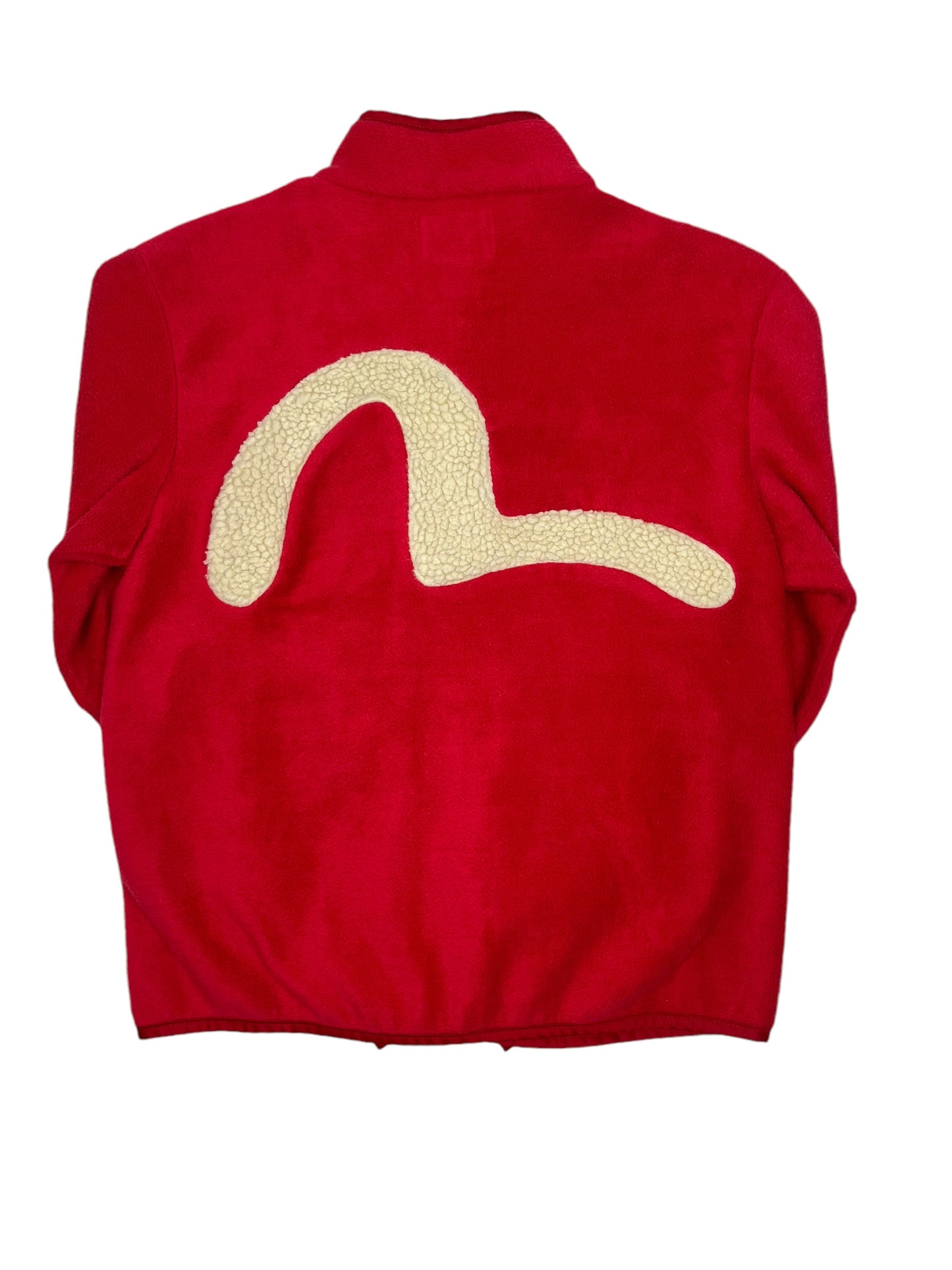 Evisu Red Fleece Jacket - (GRADE A) S