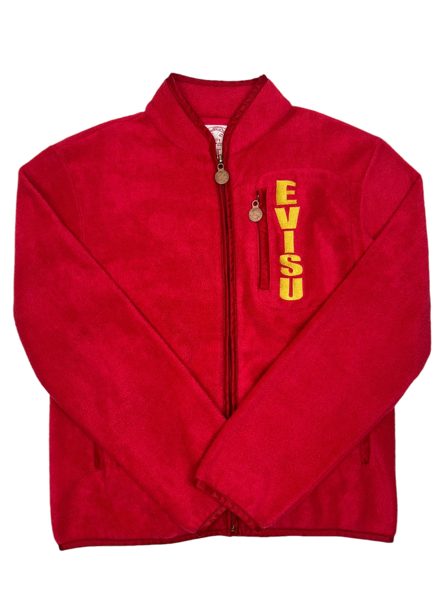 Evisu Red Fleece Jacket - (GRADE A) S