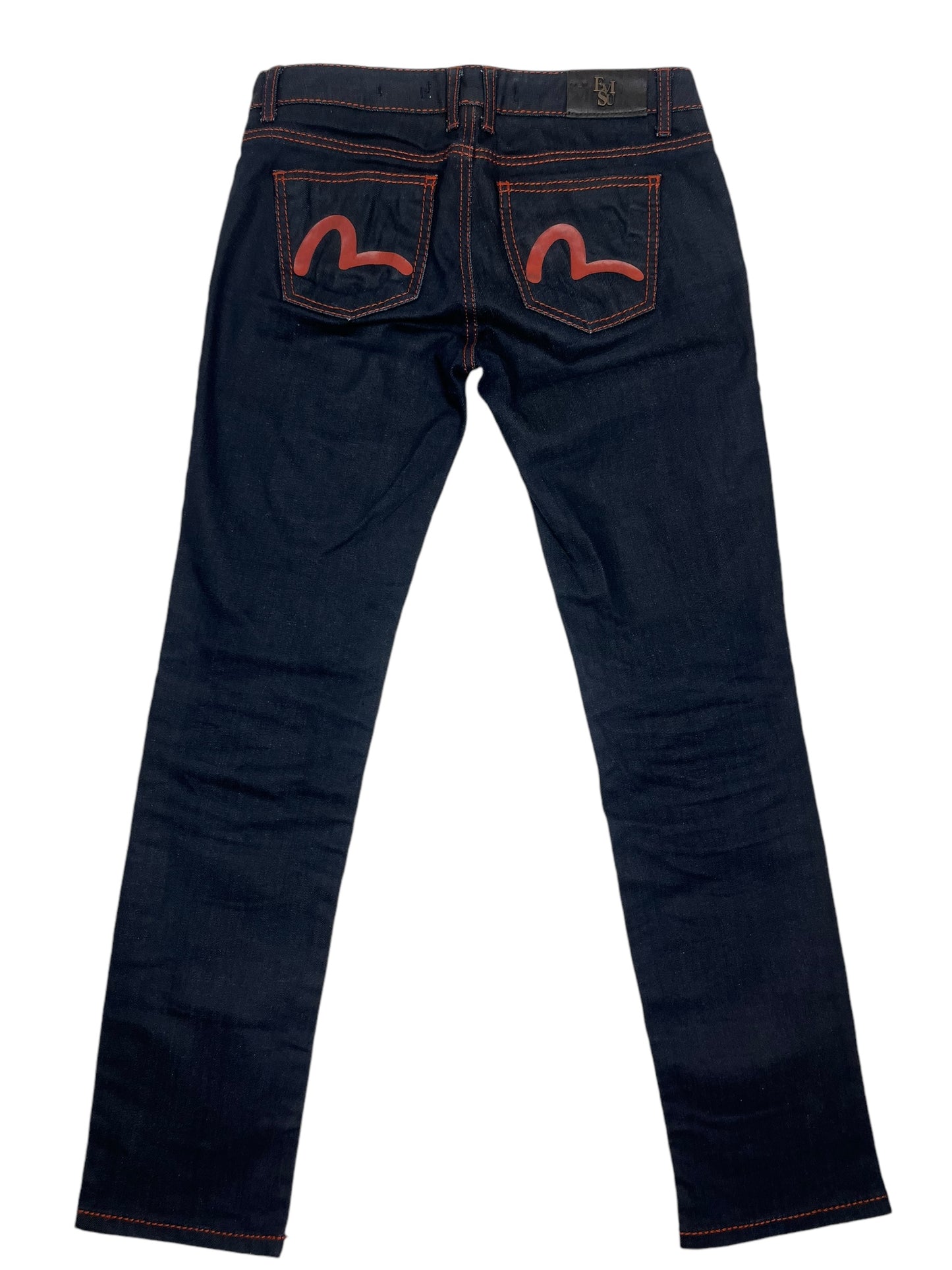 Evisu Red Contrast Stitch Denim Jeans - (GRADE A) M