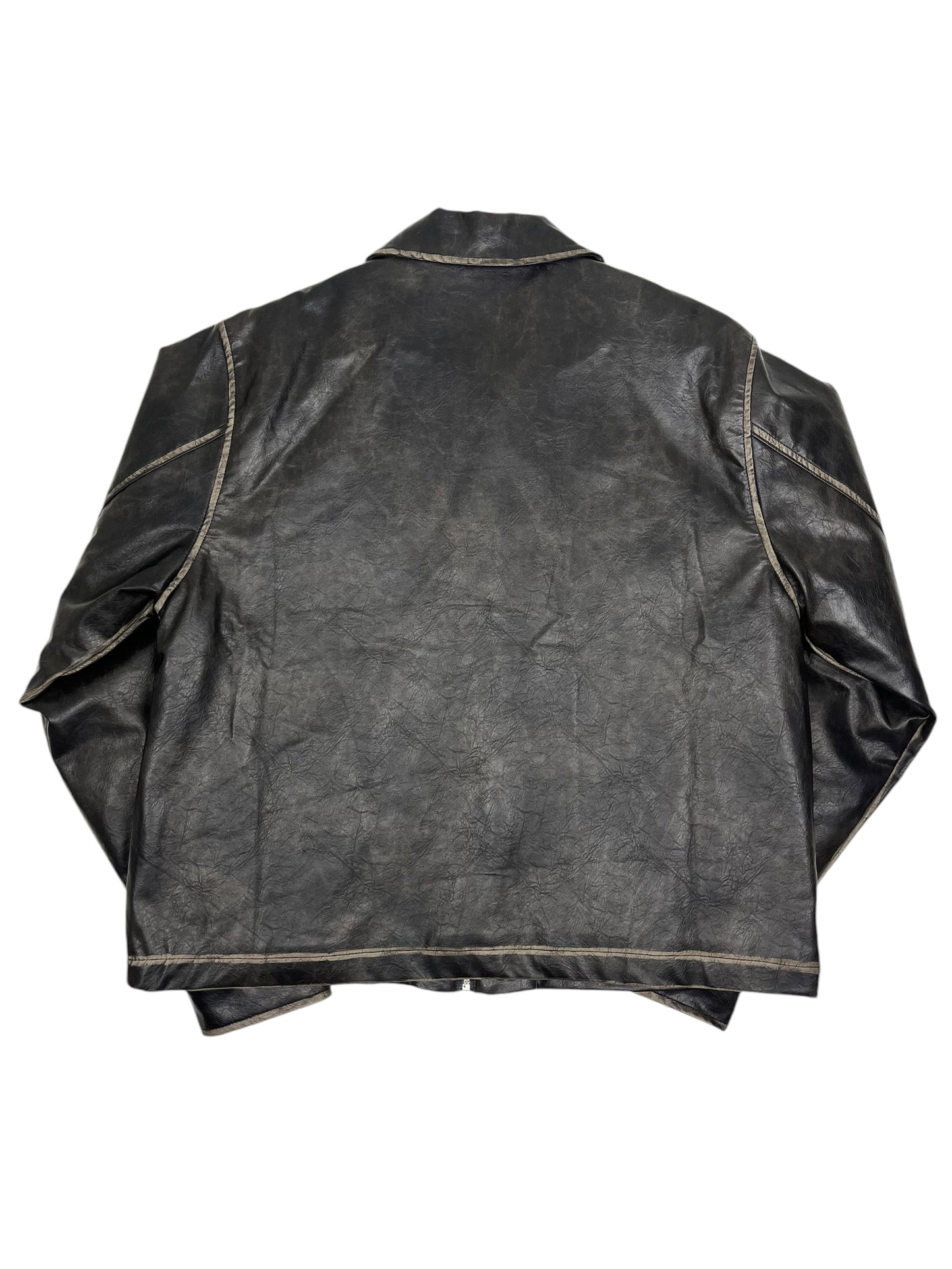 Le Fam Foux Leather Jacket - (NEW) L