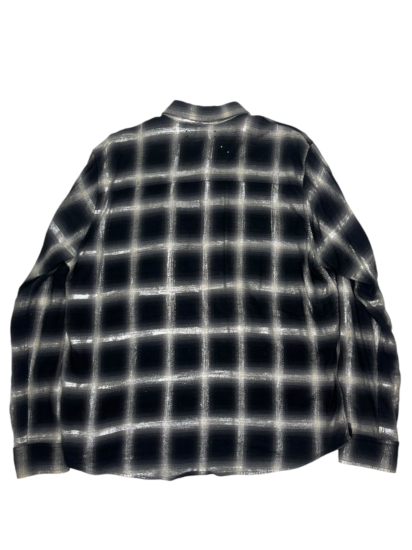 Amiri Glitter Plaid Shirt - (GRADE A) L