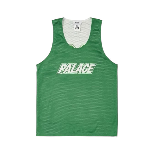 Palace Reverso Mesh Vest green|white