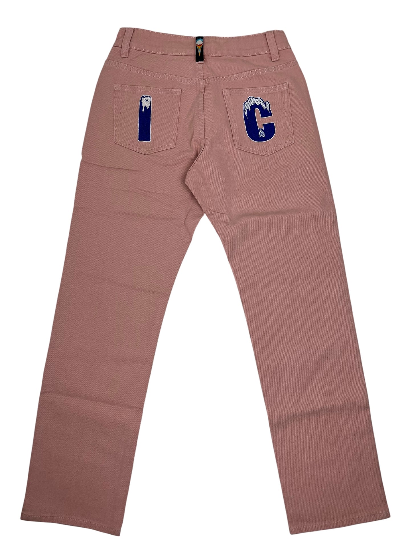 BBC Ice Cream Running Dog Pink Denim Pants (NEW) W32