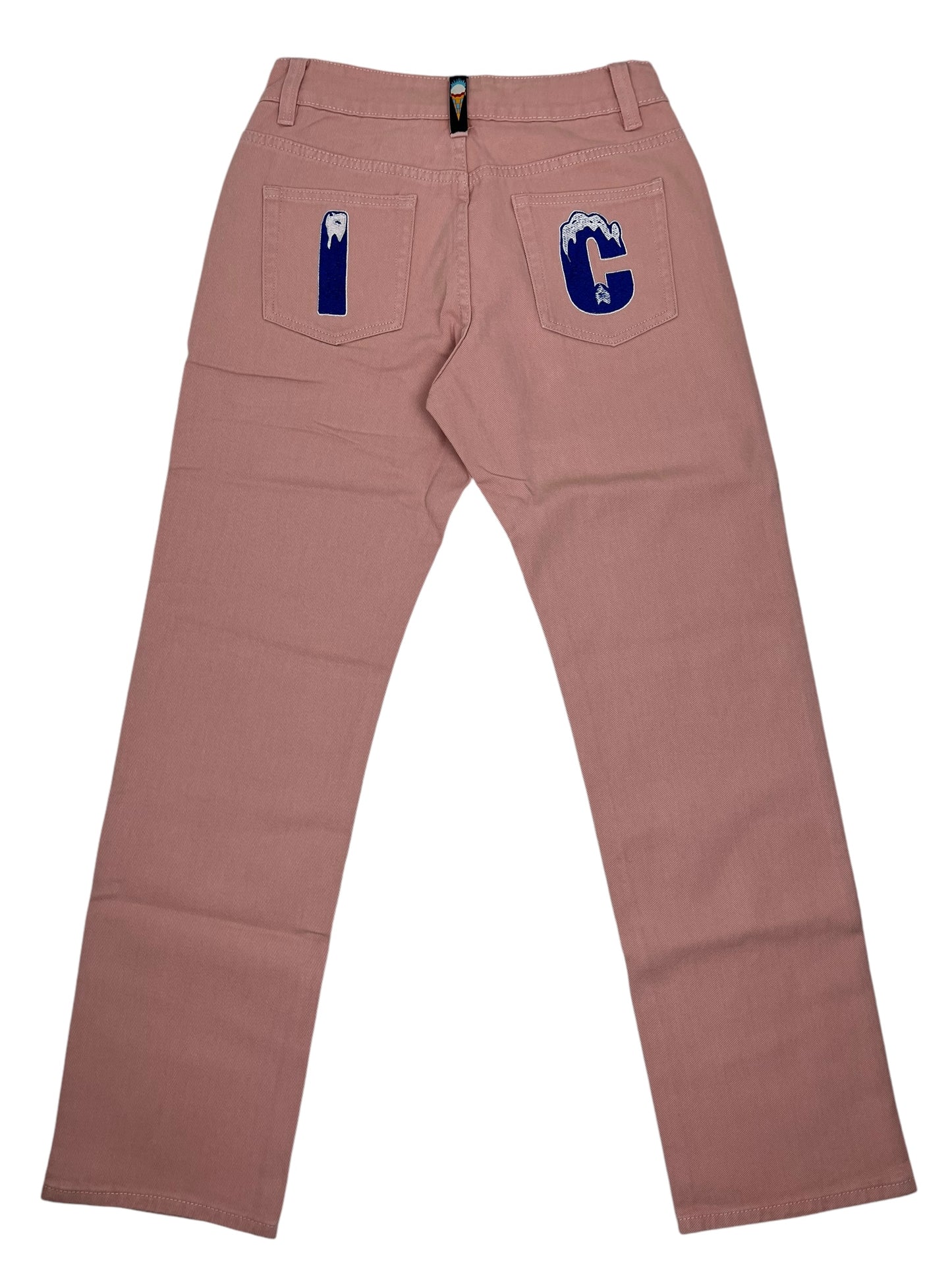 BBC Ice Cream Running Dog Pink Denim Pants (NEW)