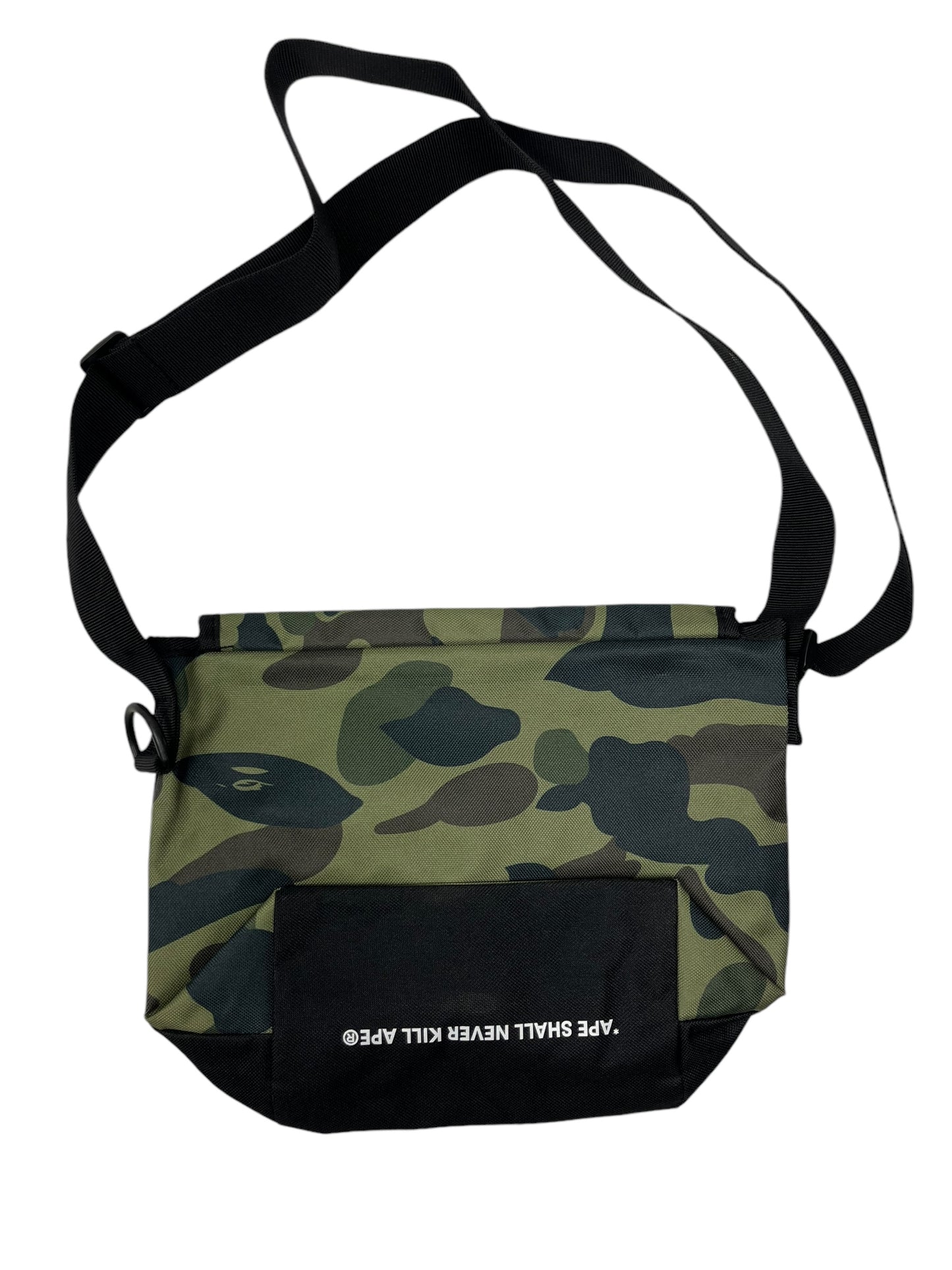 Bape Spellout Camo Pouch Bag Green - (NEW)