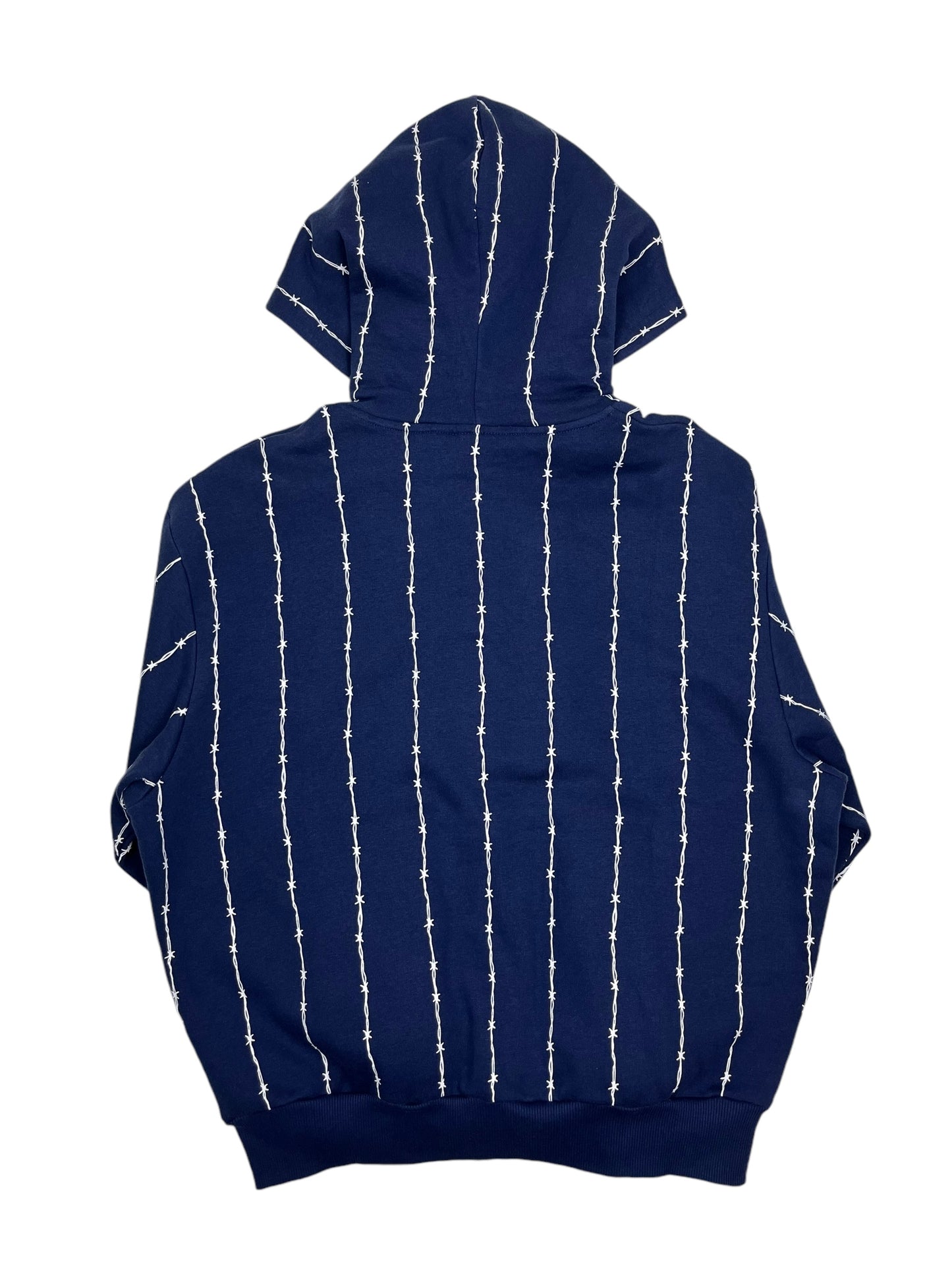 Trapstar Chenille Barbed Wire Hoodie Blue - (GRADE A) S