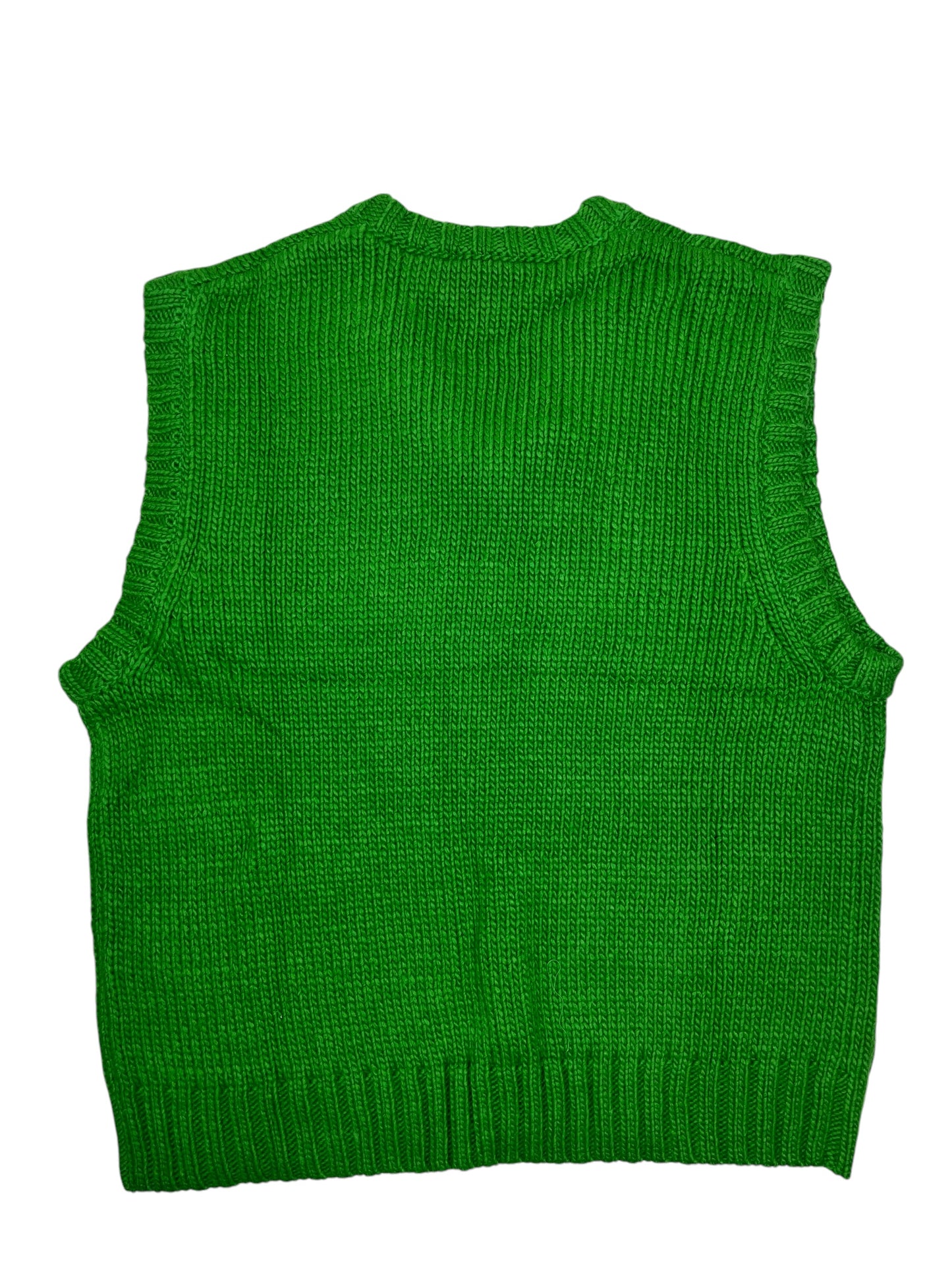 BBC Ice Cream V Neck Fitted Green Vest - (NEW) XXL