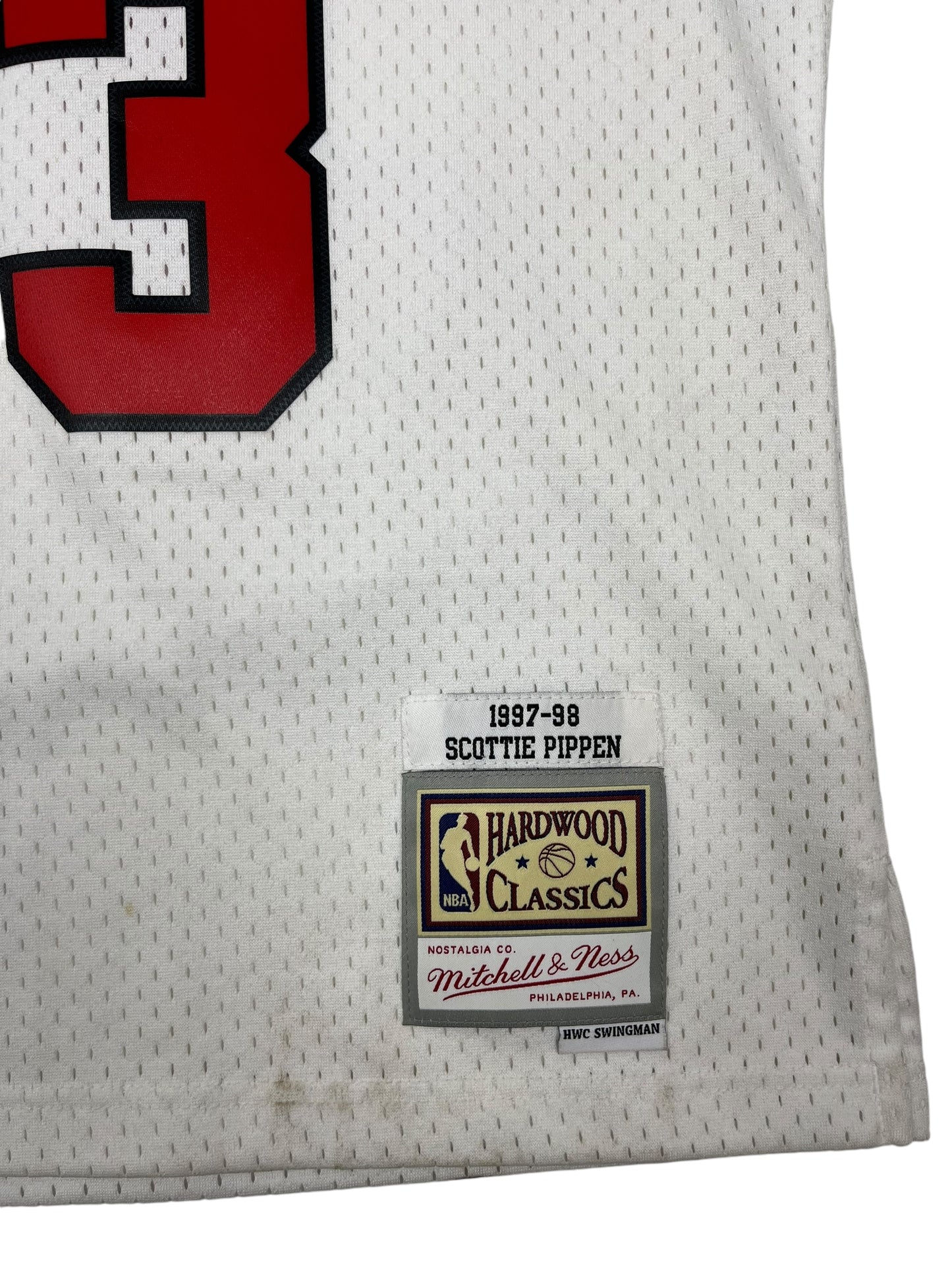 NBA Chicago Bulls Pippen 33 Basketball Vest - (NEW) M