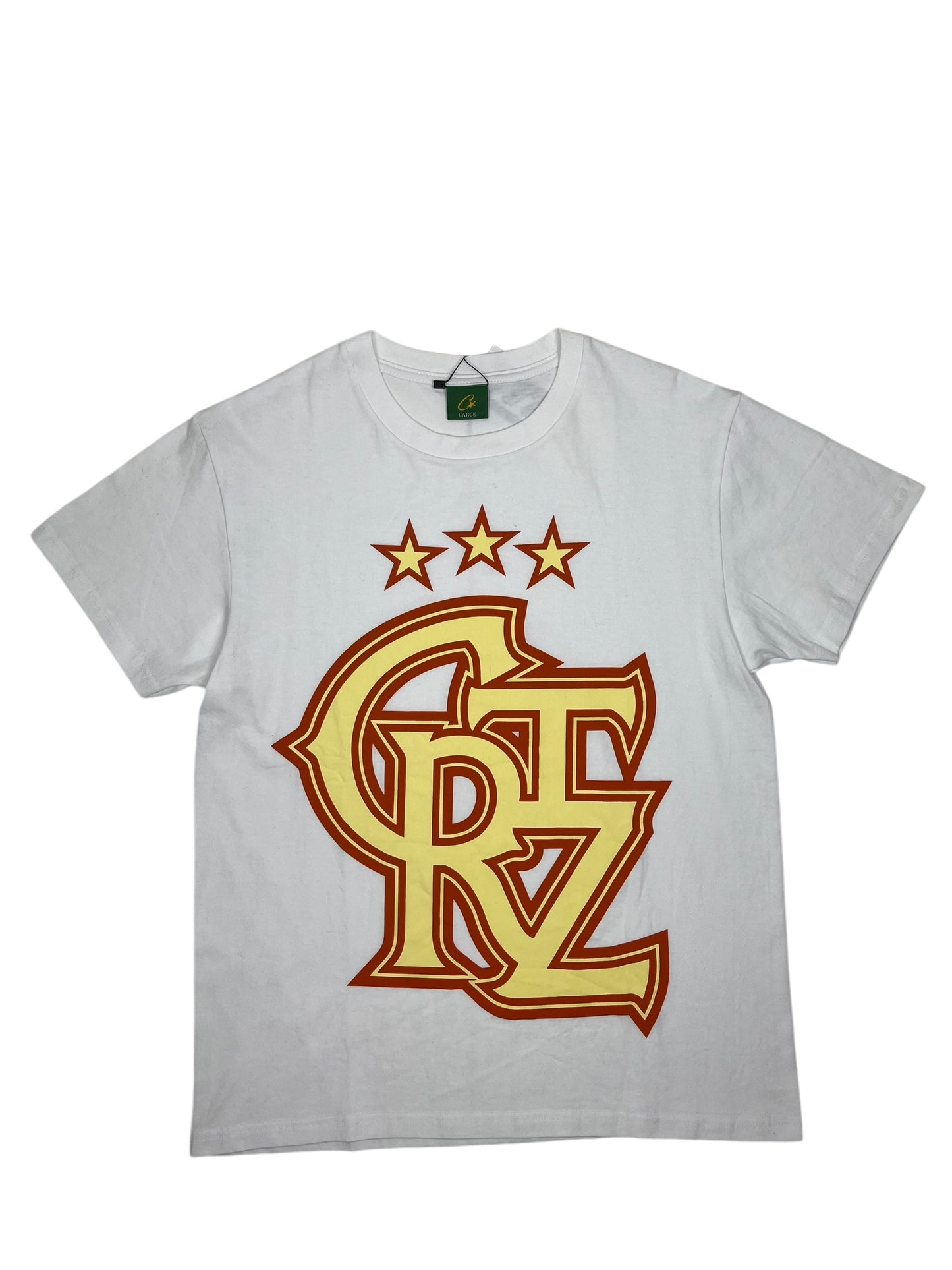 Corteiz 3 Star CRTZ Graphic T Shirt White - (NEW) L