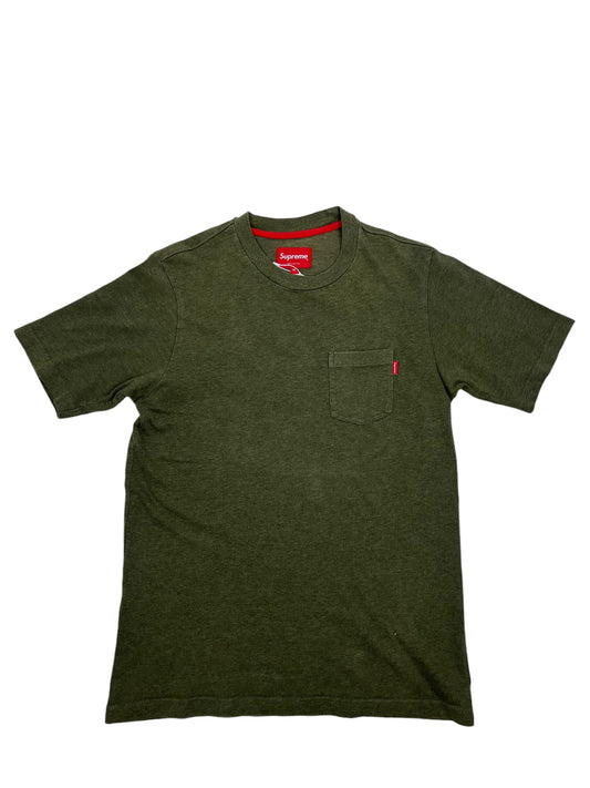 Supreme Pocket T Shirt Green - (GRADE A) M