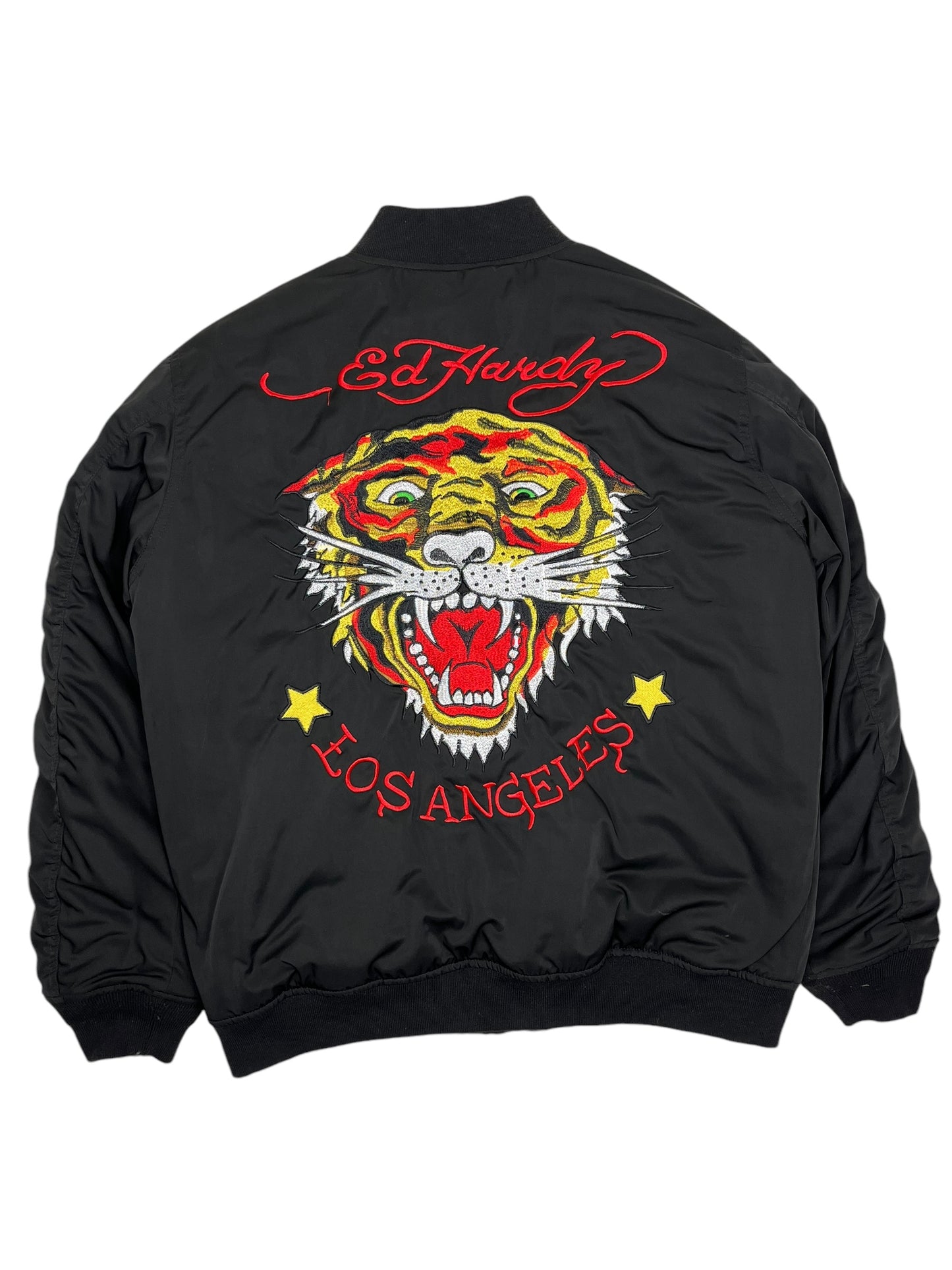 Ed Hardy Embroided Varsity Black - (NEW) M