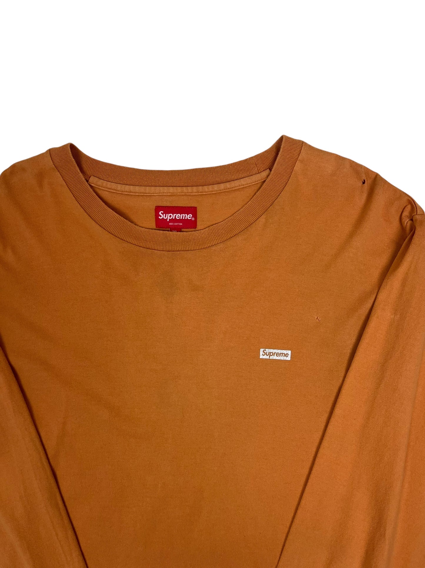 Supreme Longsleeve T Shirt Orange - (GRADE B) XL