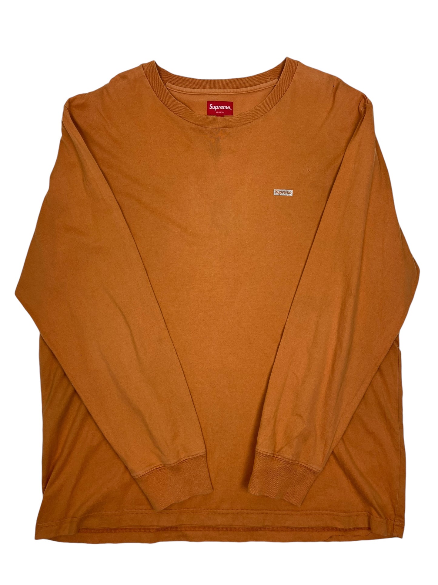 Supreme Longsleeve T Shirt Orange - (GRADE B) XL