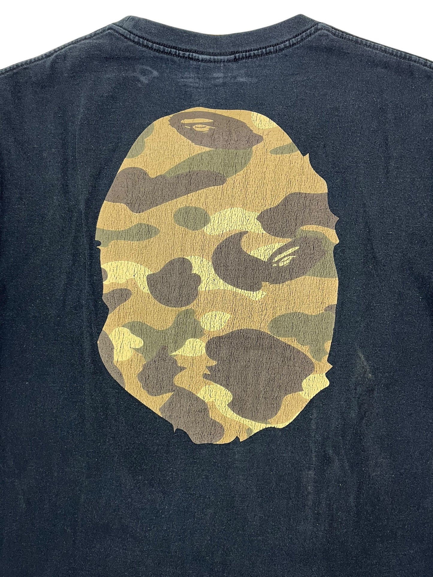 Bape 1st Camo Big Ape T Shirt Black - (GRADE B) L