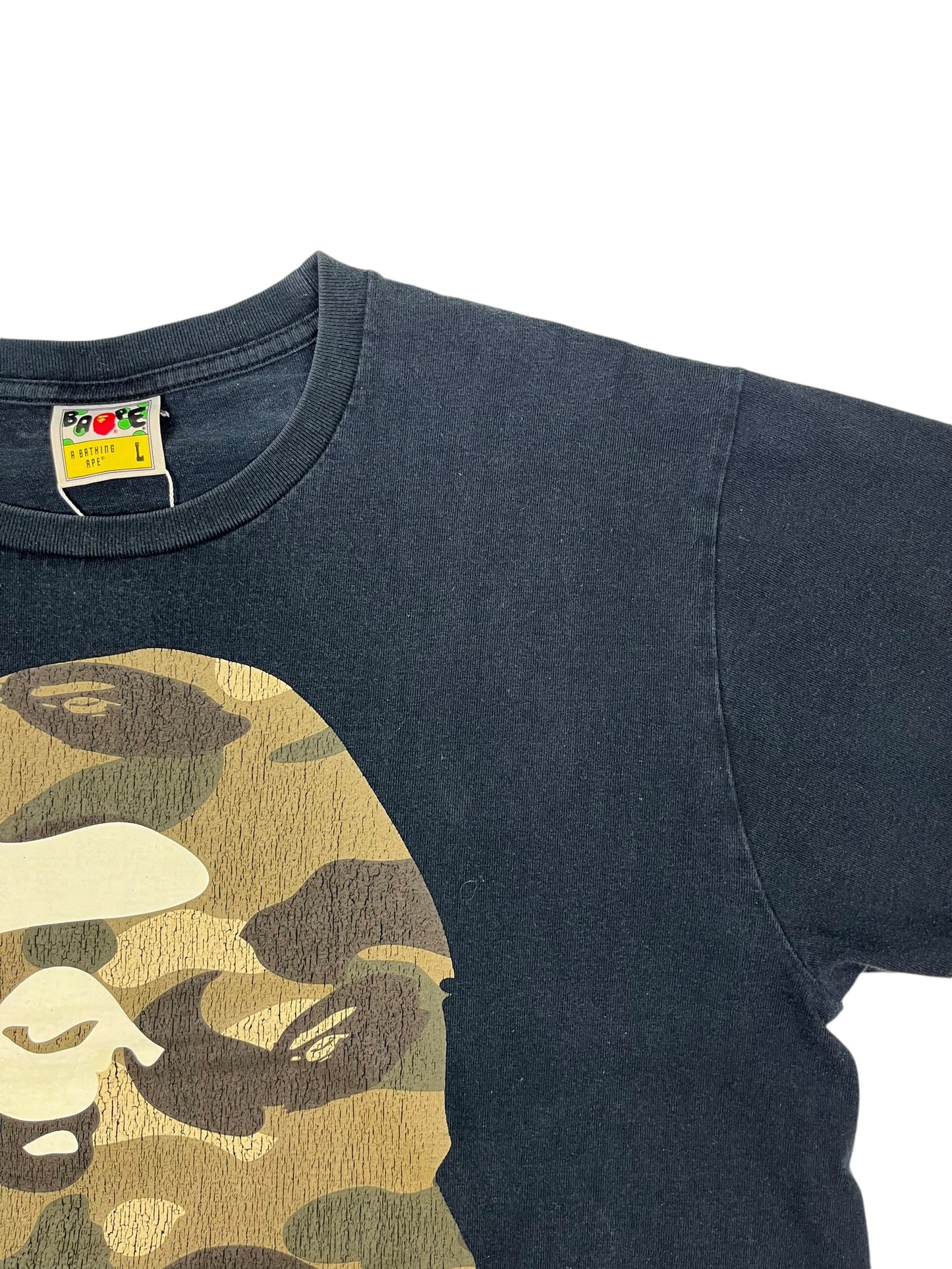 Bape 1st Camo Big Ape T Shirt Black - (GRADE B) L