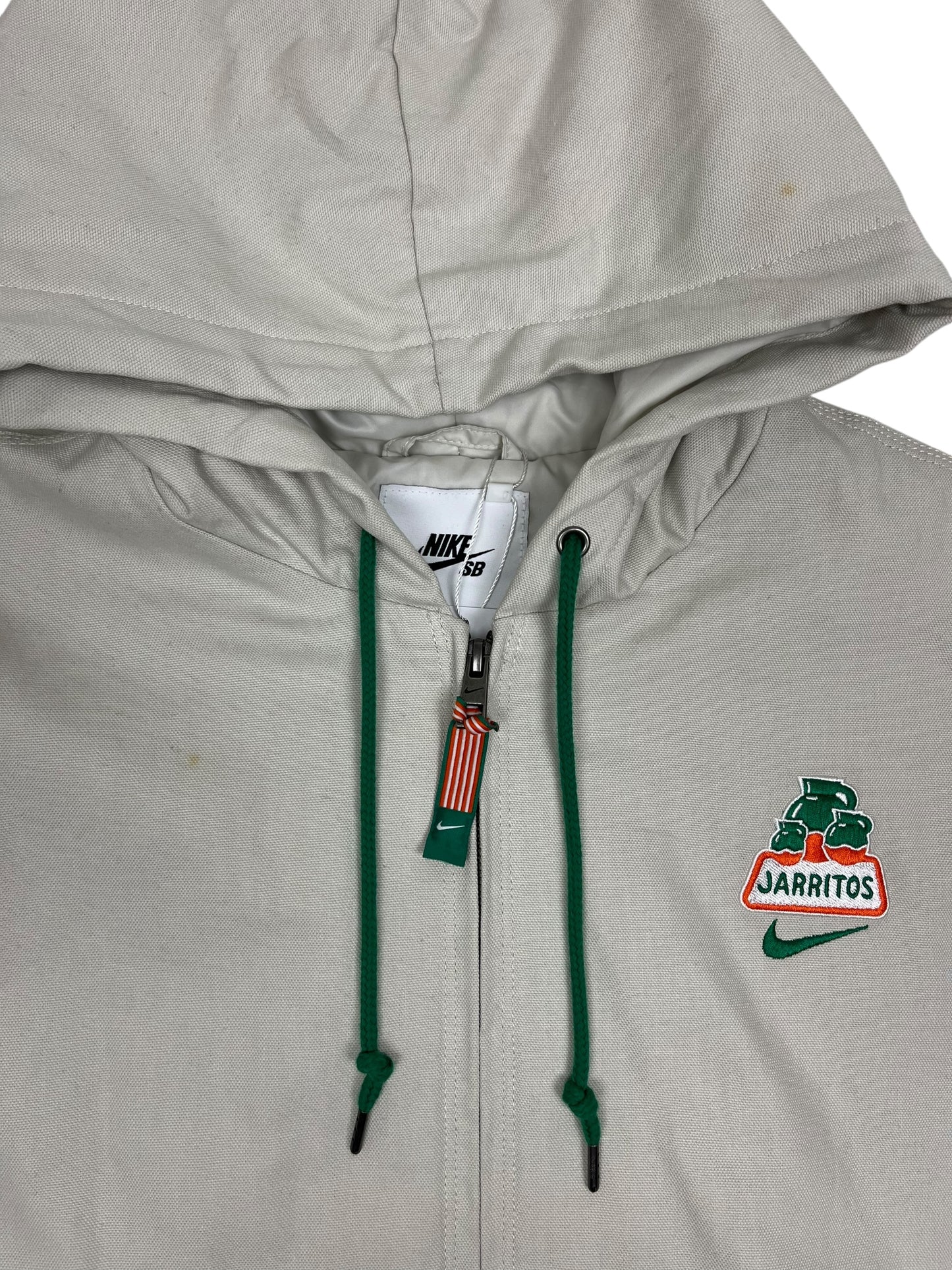 Nike SB Jarritos Canvas Zip Hoodie Grey - (GRADE B) L