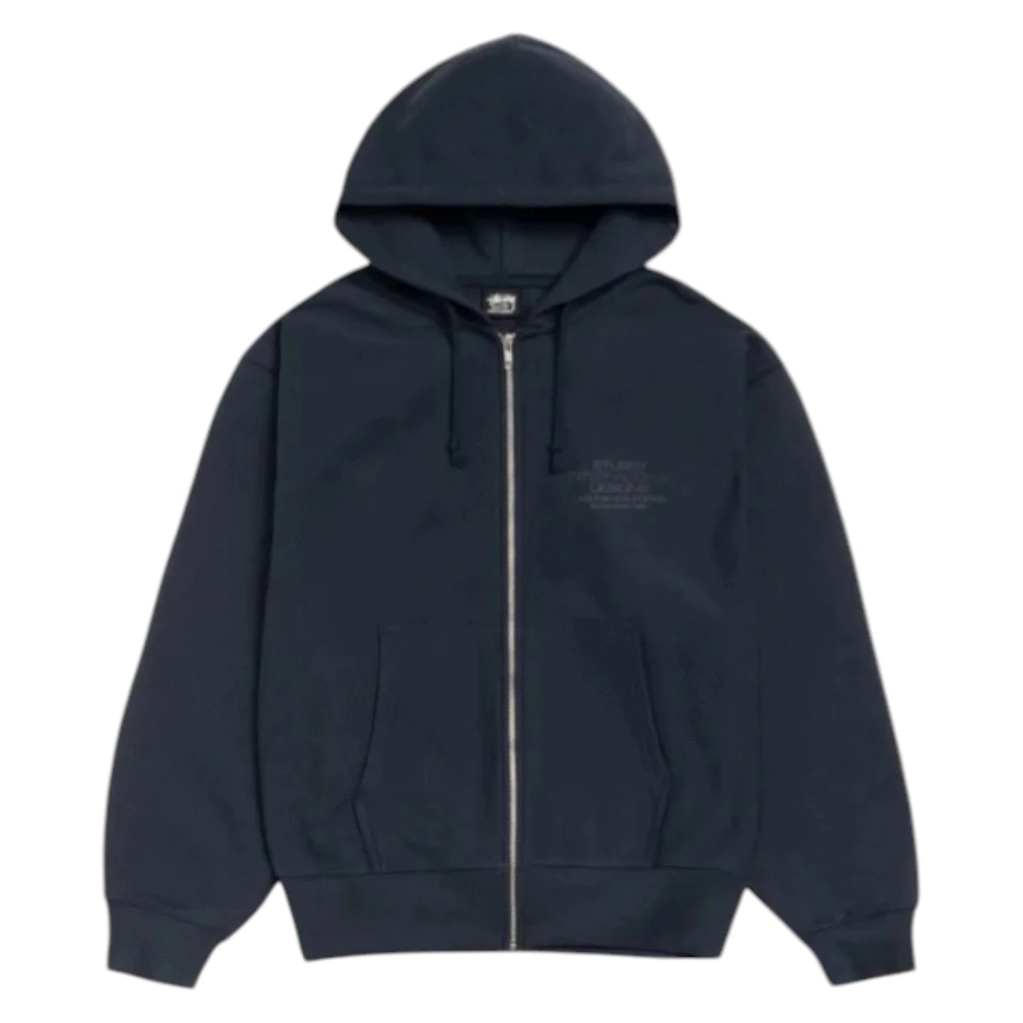 Stussy International Designs Zip Up Hoodie navy - L