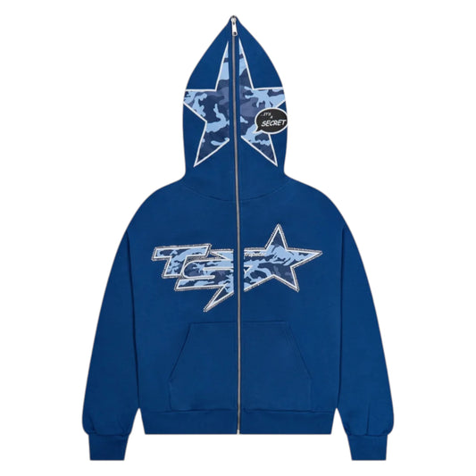 Trapstar Hoodie blue - S