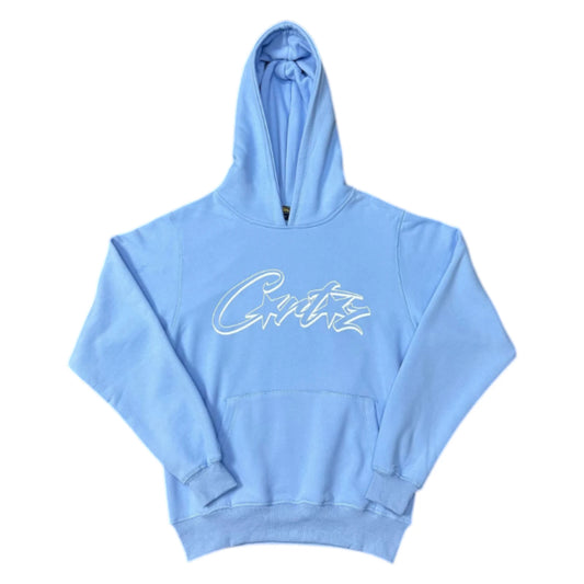 Corteiz All Stars Hoodie baby blue - M