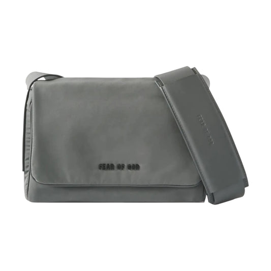 Fear Of God Logo Appliqued Shell Messenger Bag grey - O/S