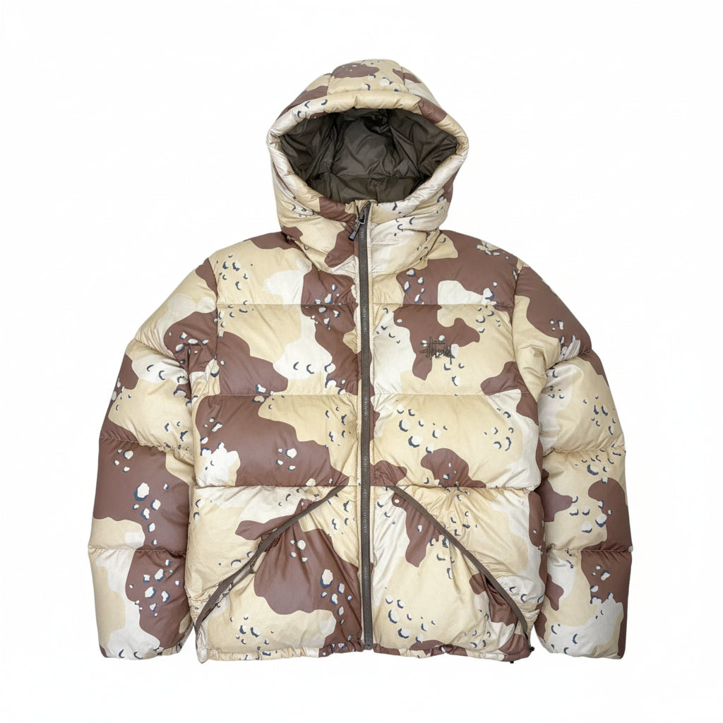 Stussy Desert Camo Puffer Jacket - L