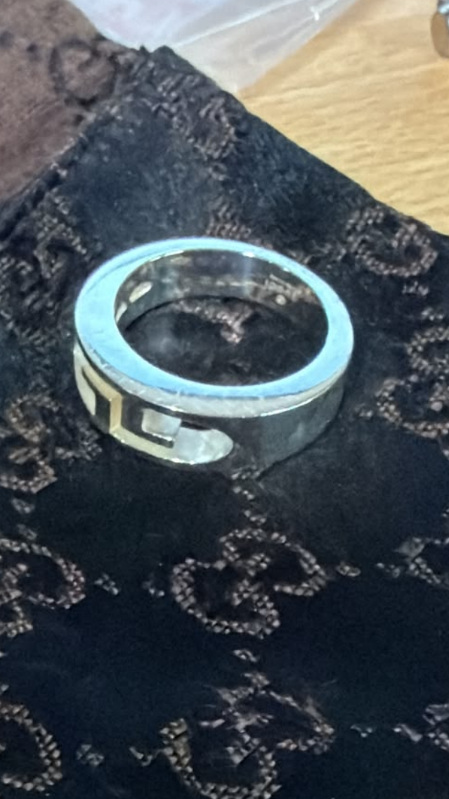 GUCCI TOM FORD ERA DOUBLE GG RING - USED - OS