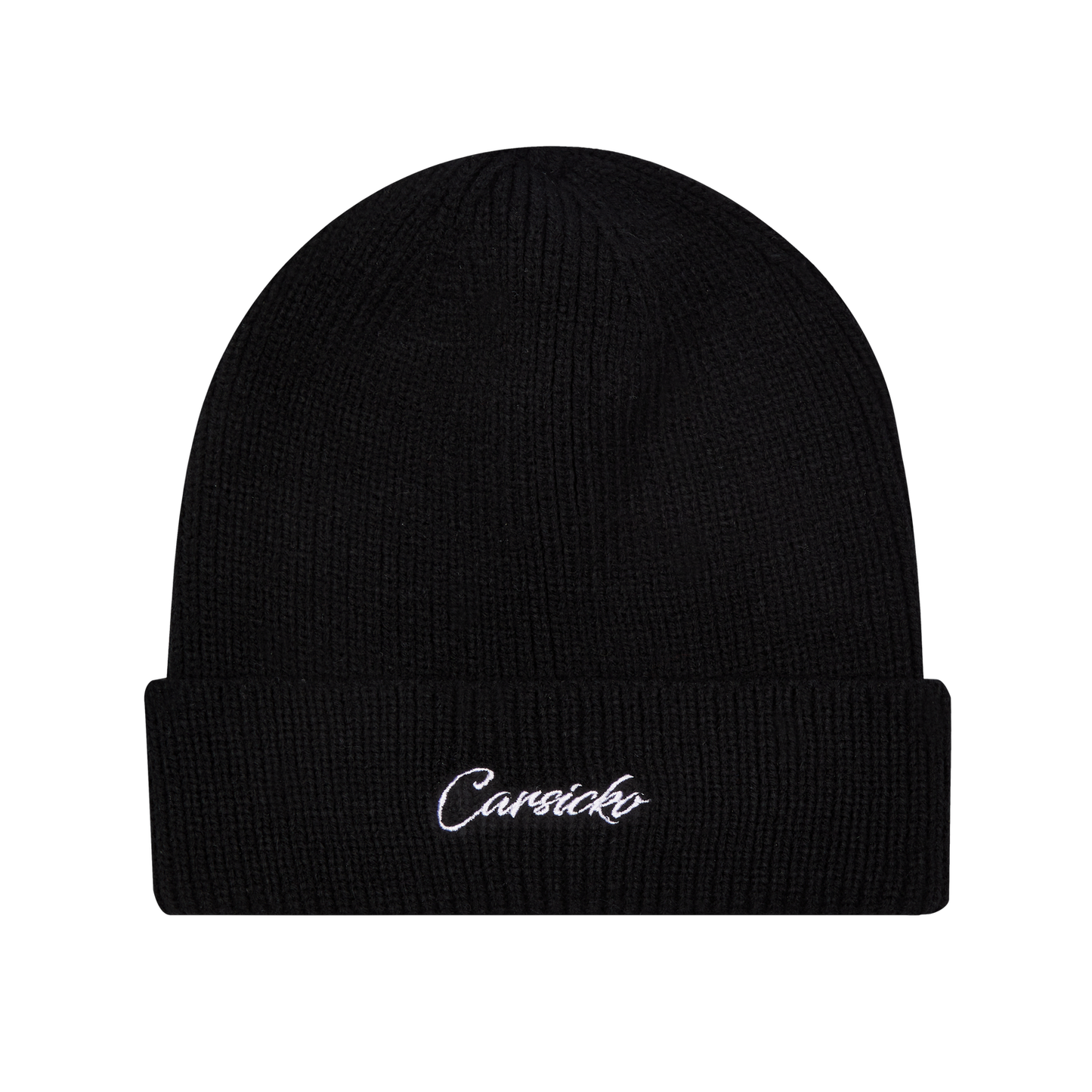 Carsicko Plain Logo Black Beanie