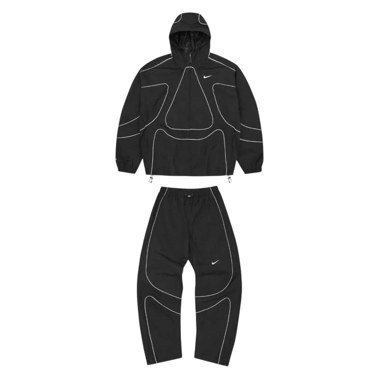 Corteiz X Nike Full Set Nylon Tracksuit black